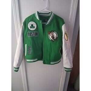 NBA BOSTON CELTICS RETRO CLASSIC WOMEN'S RIB WOOL VARSITY JACKET